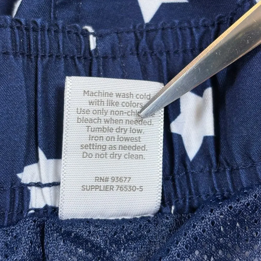 Peyton & Parker Patriotic Swim Trunks Men's XL Blue Stars 4th of July Pool Beach